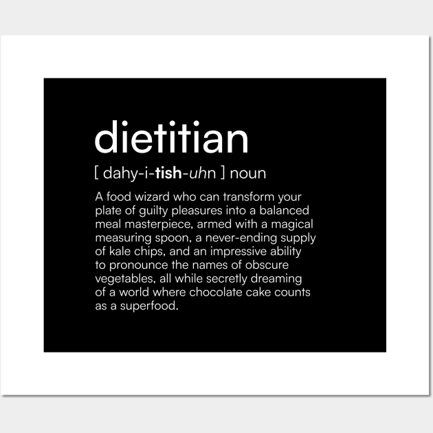 Dietitian definition Wall Art by Merchgard